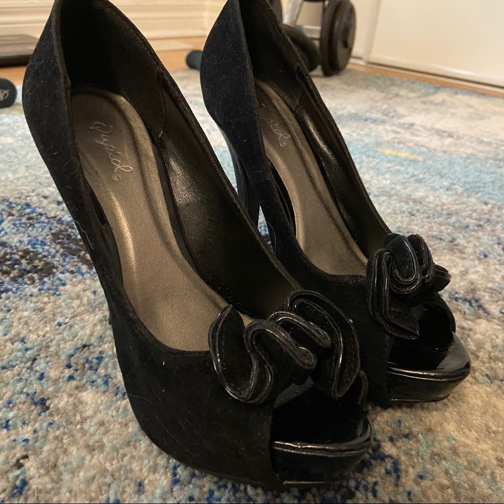2 for $40 Sexy All Black Platform Heels